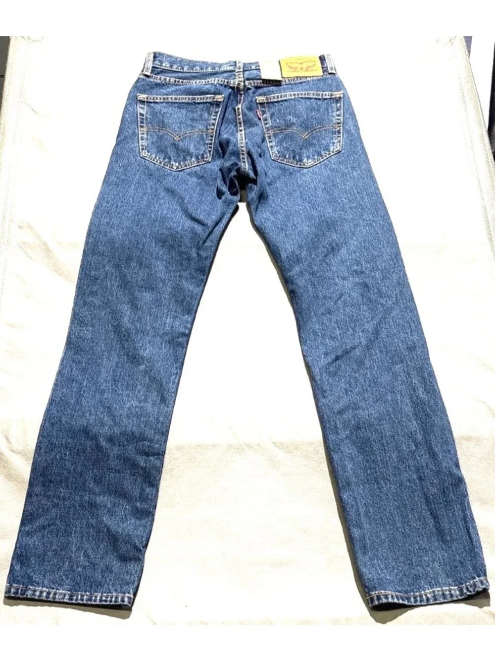 Levis 505 Regular Fit Mens Jeans Size 30x34 Medium Wash Cotton Denim With Tags